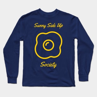 Sunny Side Up Egg Society Outline Long Sleeve T-Shirt